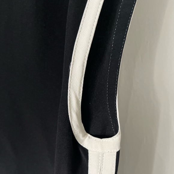 Alexander Wang 100 Percent Silk Black w/White trims Long sleeveless Top - Picture 9 of 13